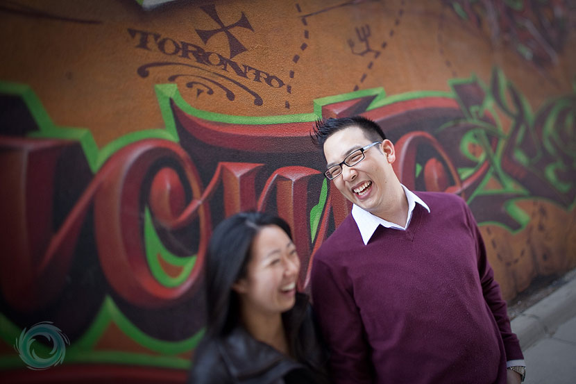 engaged-chinese-couple-hanging-by-graffiti-walls, Toronto engaged-chinese-couple-hanging-by-graffiti-walls