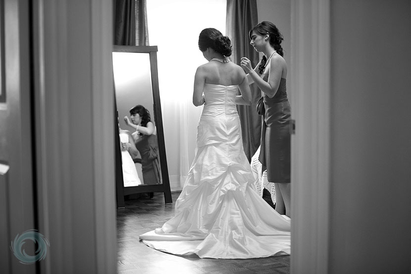 03-a candid photo of the bride in her gown