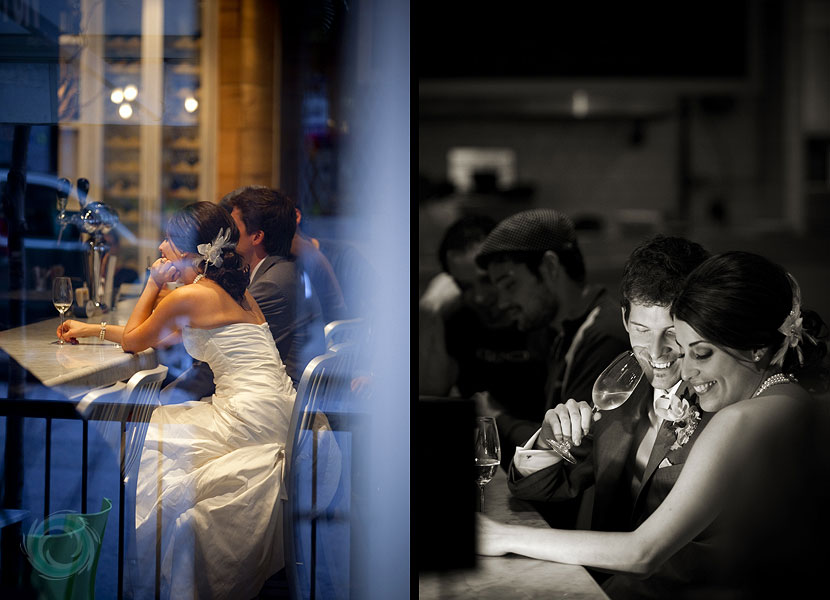28-photojournalism wedding pic of the couple having champagne