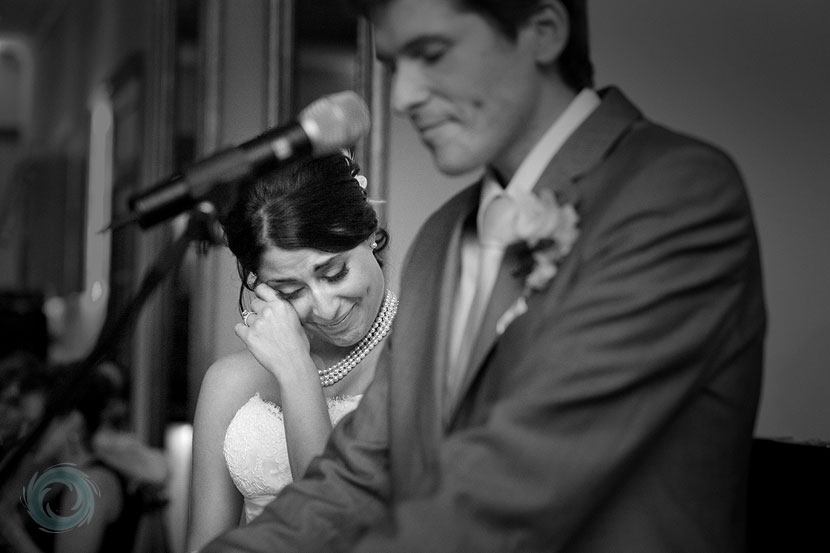 38-the bride shed a tear as the groom makes his speach