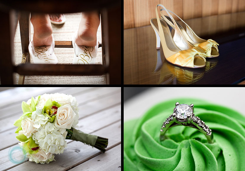 muskoka-wedding-photos-03-engagement ring in a cupcake, wedding shoes, boquet, Bride flip-flops muskoka-wedding-photos-03-ring,shoes,boquet,flip-flops