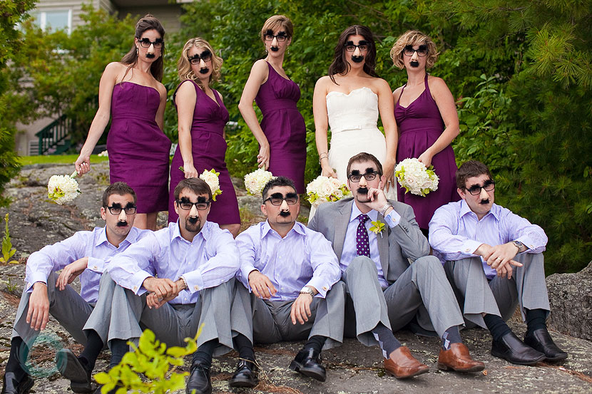 muskoka-wedding-party-17- Groucho Marx glasses muskoka-wedding-photos-17