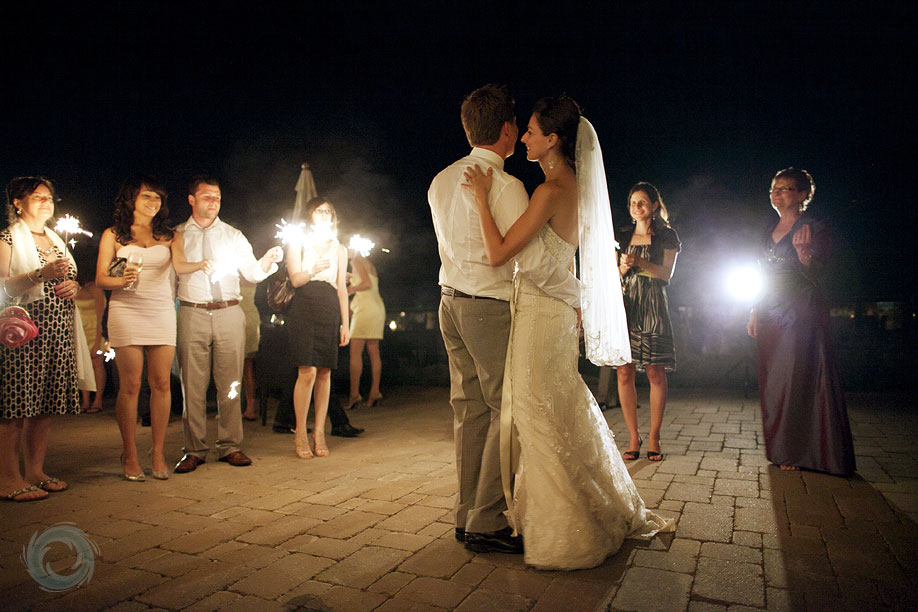 First Dance by sparkler light